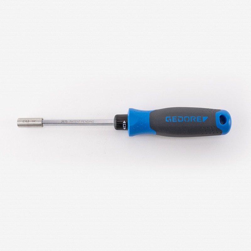 Gedore 2675 SilentGEAR Ratcheting Screwdriver with 1/4″ Bit Holder