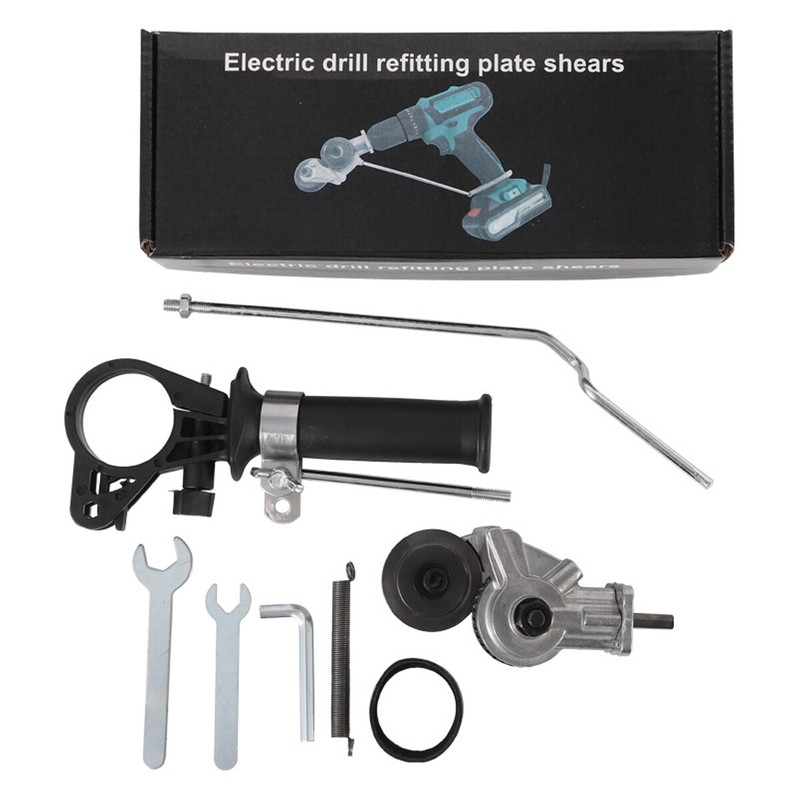 Electric Drill Plate Cutter Sheet Metal Nibbler Precise Cutting Sheet Cutter US gallery