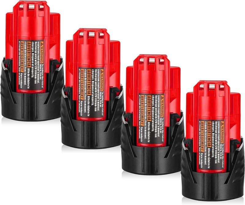 4 Pack for Milwaukee M12 12Volt Li-ion 3.0Ah 48-11-2420 48-11-2401 Battery NEW