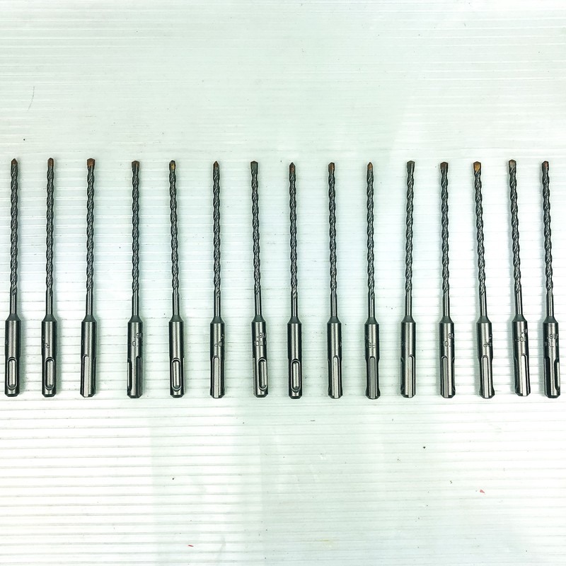 15pk Hammer Drill Bits 3/16 x 6″ SDS Plus 3.5″ LOC Carbide Tip Concrete Masonry