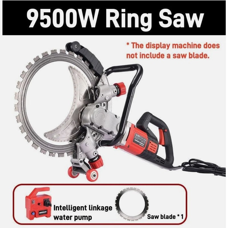9500W Ring Saw 30cm Depth High-power Concrete Wall Cutting Machine 110V 220V