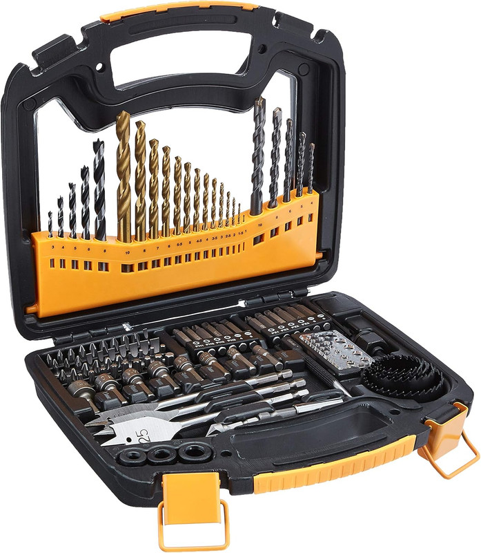 Drill & Driver Multi Bit Set, Alloy Steel Drill Bits for Metal, Wood, Plastic, M