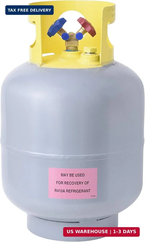 Flame King YSNR501 Refrigerant Recovery Cylinder Tank – Reusable – DOT Compliant