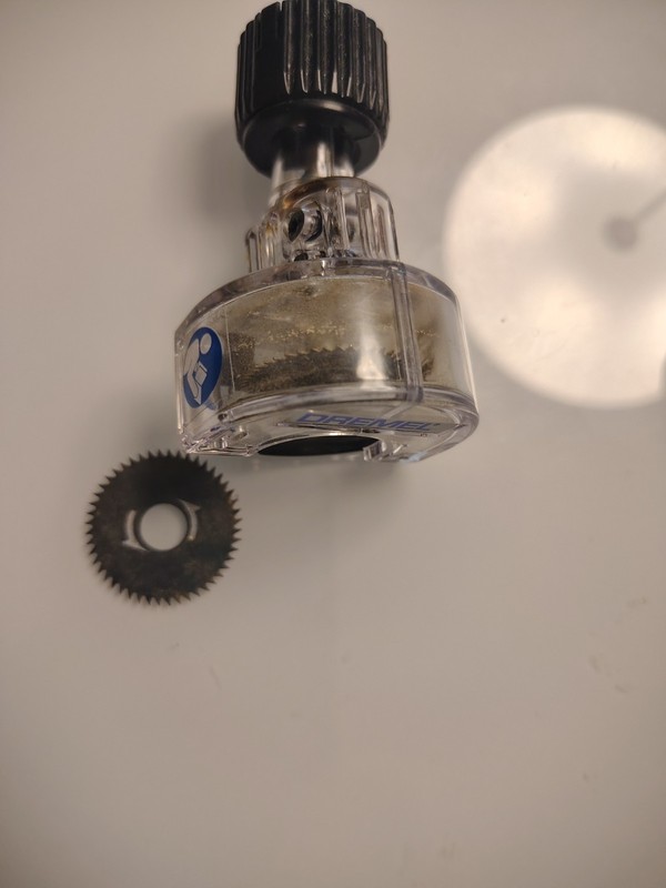 Used Dremel 670-01 Mini Saw Attachment for Rotary Tool with extra blade gallery