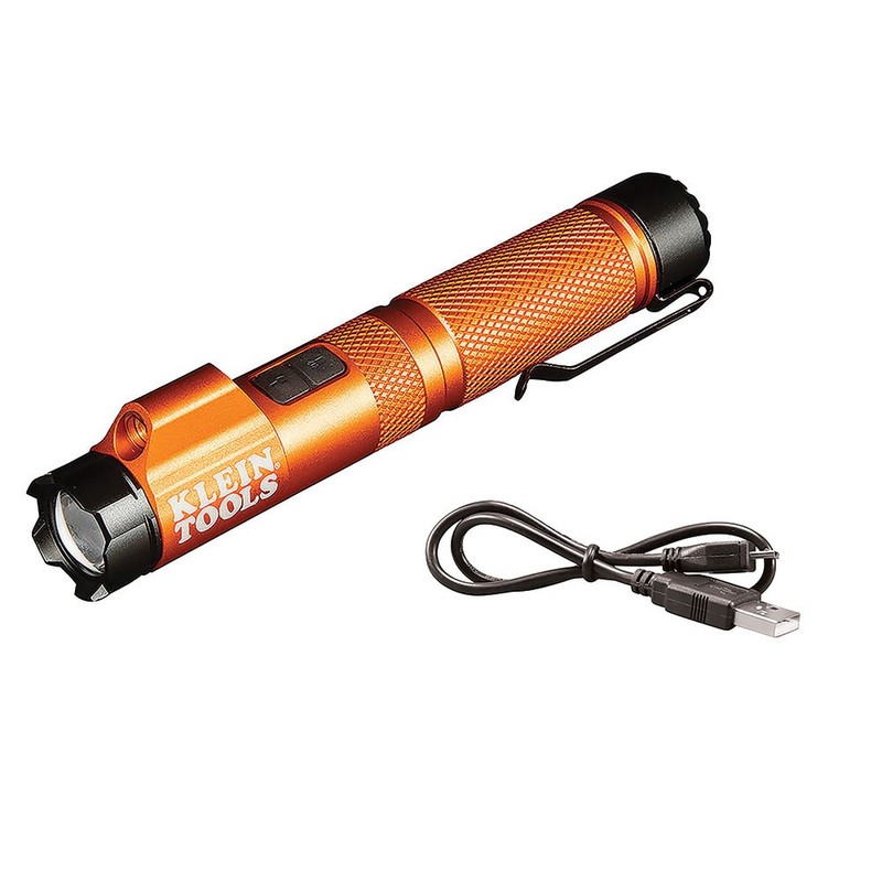 Klein Tools 56040 Rechargeable Focus Flashlight w/ Red Laser 350 Lumens IP54