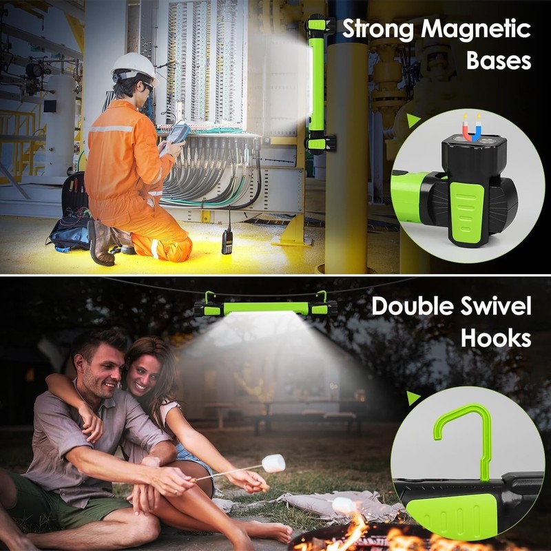 2500LM Bright LED Work Lights,5200mAh Rechargeable Magnetic Underhood Work Light gallery
