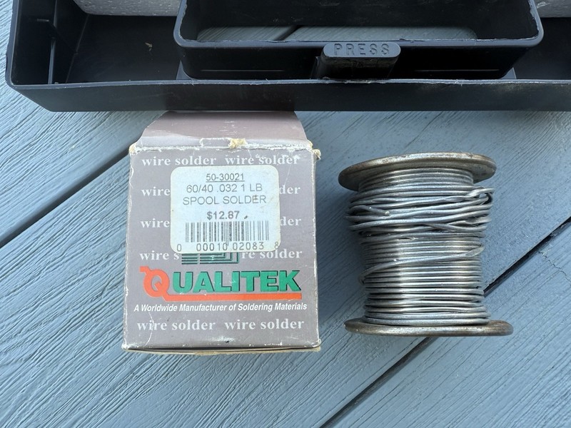 Weller Standard Soldering Gun (Model #7200) Carrying Case - 2 Spools Solder Used gallery