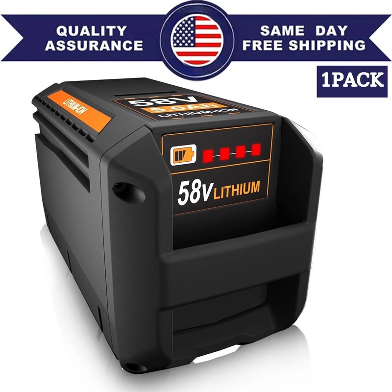 1Pack 58V 5.0Ah Lithium-ion Battery for Echo 58Volt CBP-58V40 CBP-58V2AH CHT-58V