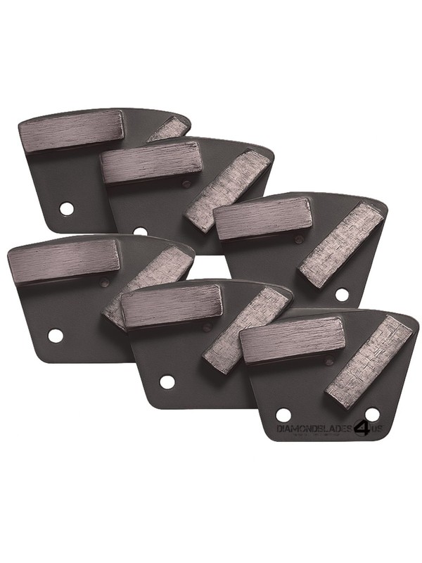 Bolt on Trapezoid Diamond Grinding Disc 4 Concrete Grinders Hard Bond 60 grit