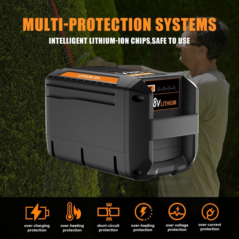 5.0Ah Lithium-ion Battery For Echo 58Volt CBP-58V40 CBP-58V2AH CHT-58V CDST-58V gallery