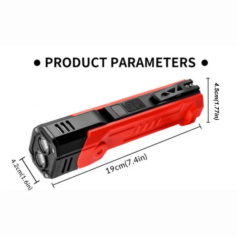 Rechargeable LED Work Light 600LM Magnetic Base Portable Flashlight Lamp Tool gallery