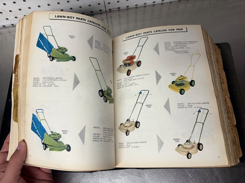 RARE Lawn Boy Dealer Service Manual & Parts Catalog Brick Top Loafer QuietFlite gallery