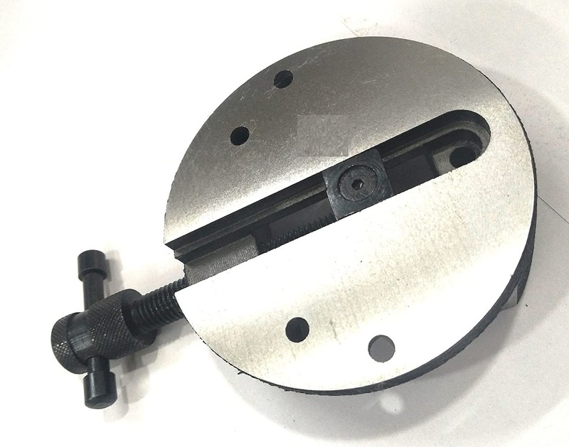 Buyohlic Round Vise Vice for 3" & 4" Rotary Table + 3 Fixing Tee Nut-Milling gallery