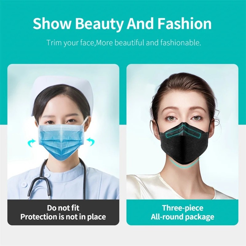 50/100/200 Pcs KN95 Protective 5 Layer Face Mask Disposable KN95 Marks gallery
