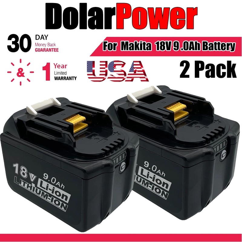 ✅2X 18V 9.0AH LXT LI-ION BATTERY FOR MAKITA BL1830B BL1850B BL1860B TOOL BATTERY