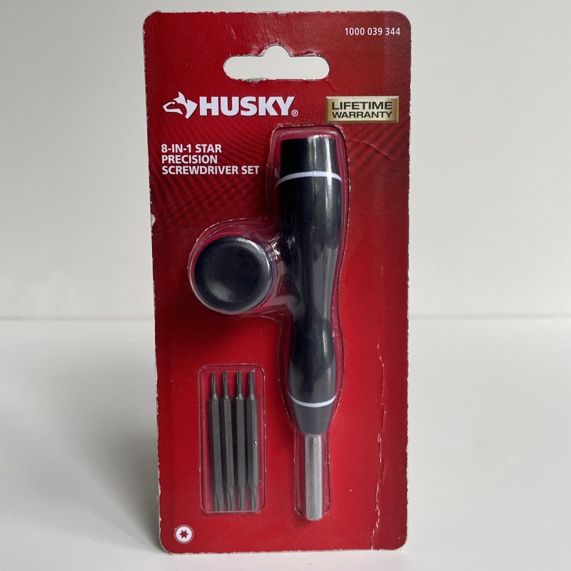 Husky 8-in-1 Precision Torx Star Screwdriver Set T4 T5 T6 T7 T8 T9 T10 T15 NEW!
