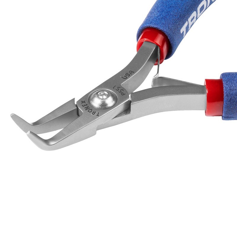 Tronex 751 Bent Nose Pliers | Smooth Jaws | ESD | 7″ | NOS | See Description