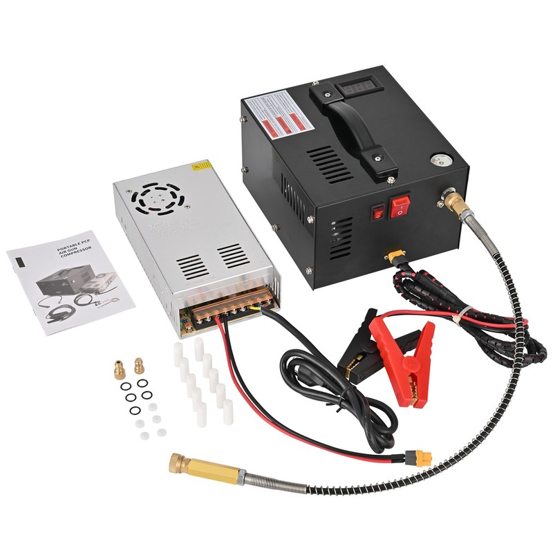 PCP Air Compressor w/Built-in Fan 4500PSI/30MPa Manual-Stop PCP Rifle/Pistol