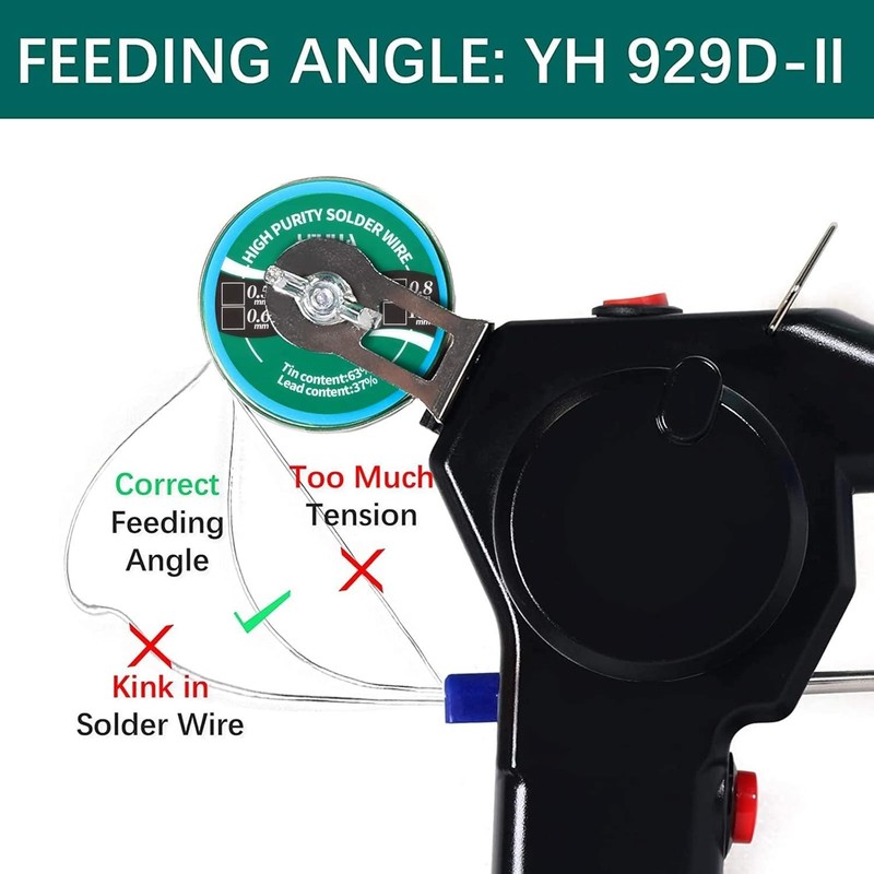 YIHUA 929D-II Soldering Gun Kit Motorized Industrial Automatic Solder Feeding... gallery