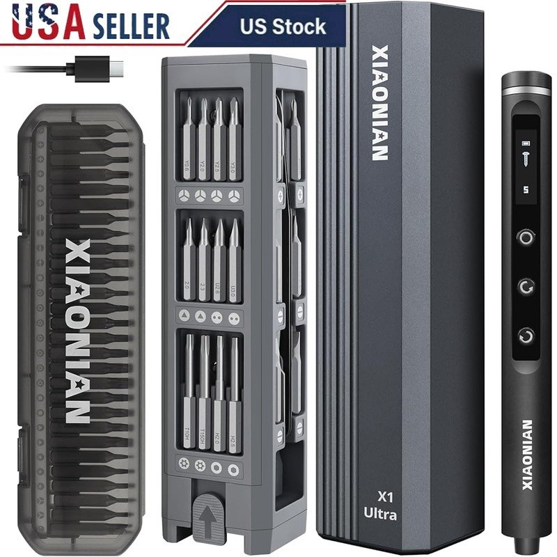 3.7V Precision Electric Screwdriver Set 76 IN 1 Magnetic Storage Screwdriver