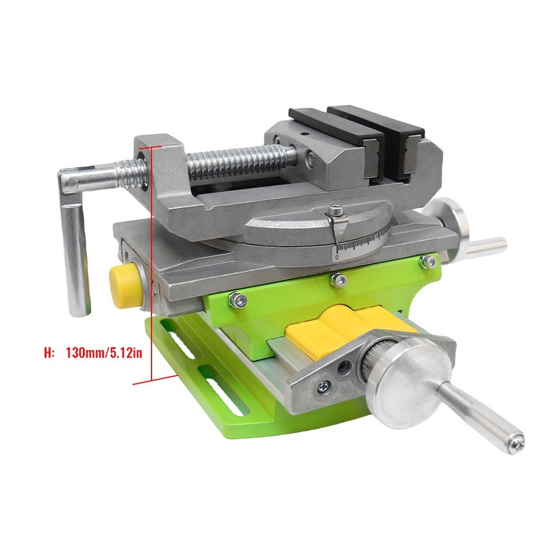 3″ Cross Slide Drill Press Vise Horizontal Precision Milling Drilling Machine US