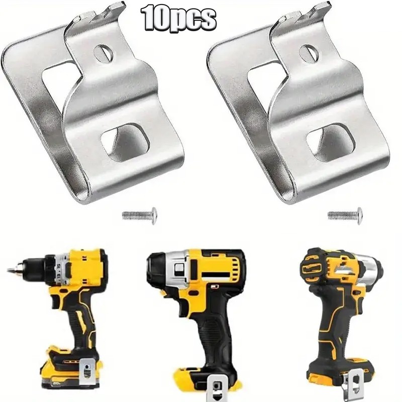 10 Pack Belt Clip Hook For Dewalt 20V Drill Driver N268241 N169778 N086039 Tools gallery