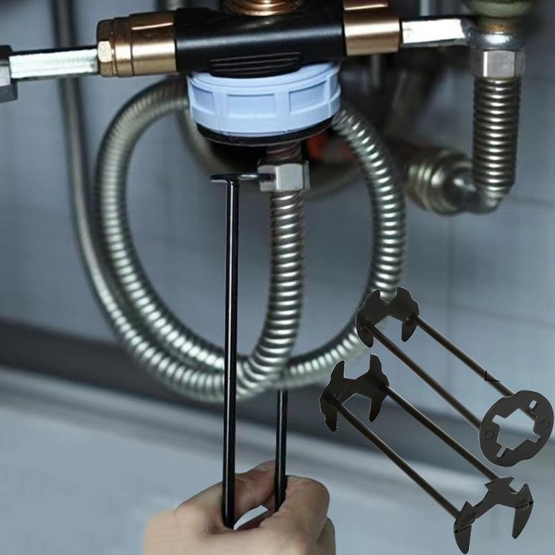Multifunctional Basin Wrench, Carbon Steel Faucet Tool for Sink and Tight Spaces gallery
