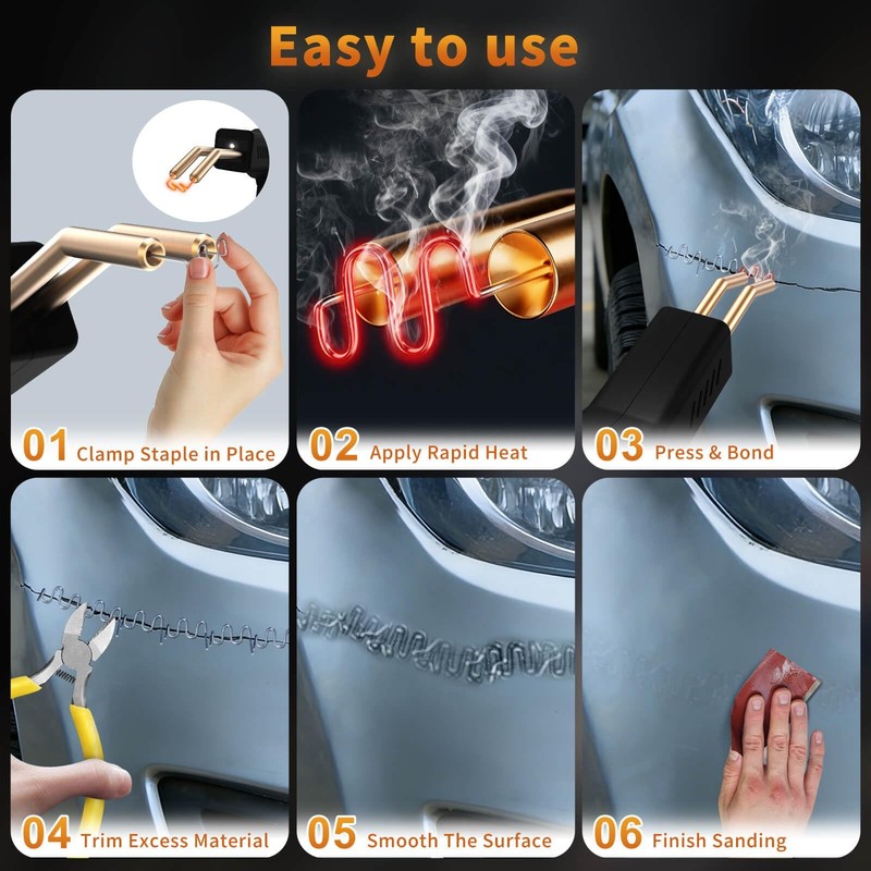 Wrdlosy Plastic Welder, 1200PCS Staples, Plastic Welding Kit, Must Have gallery