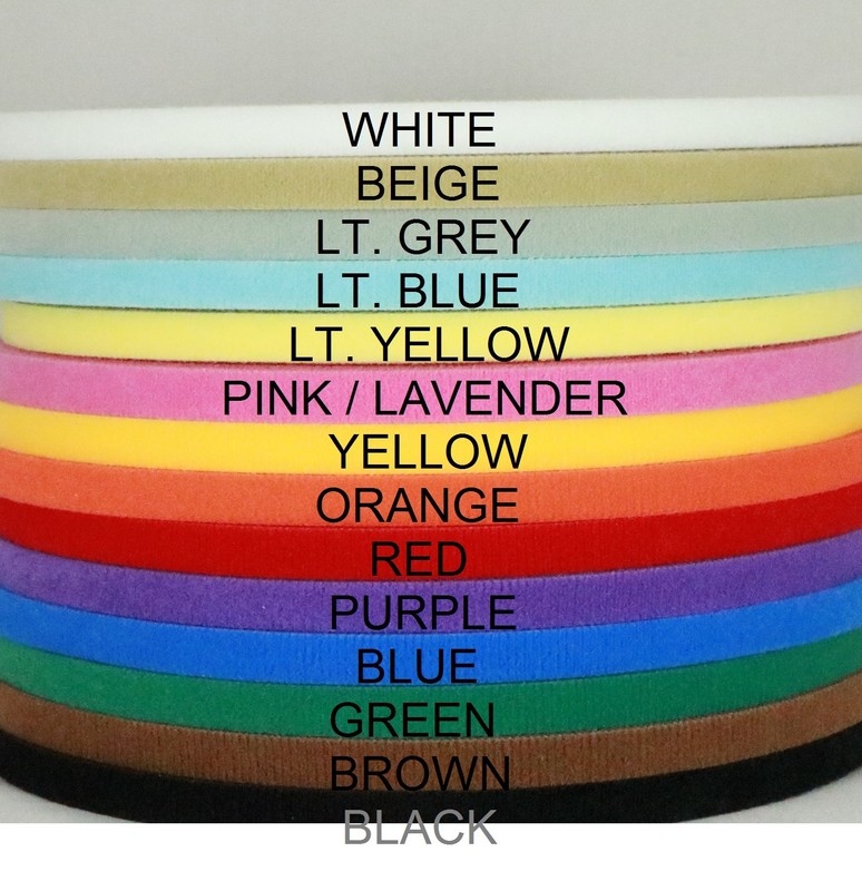 Ultra thin VELCRO® brand hook&loop tape double sided Widths: 3/4'', 1", & 1 1/2"