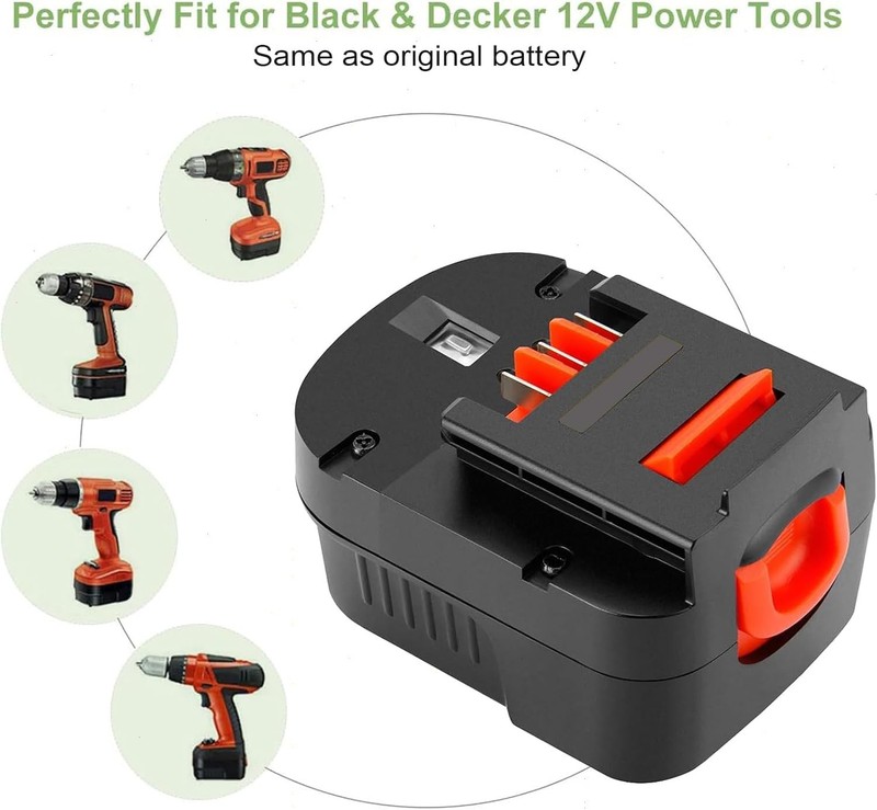 2Pack HPB12 3.6Ah for Black and Decker 12V Battery Firestorm FSB12 FS120BX A12 gallery