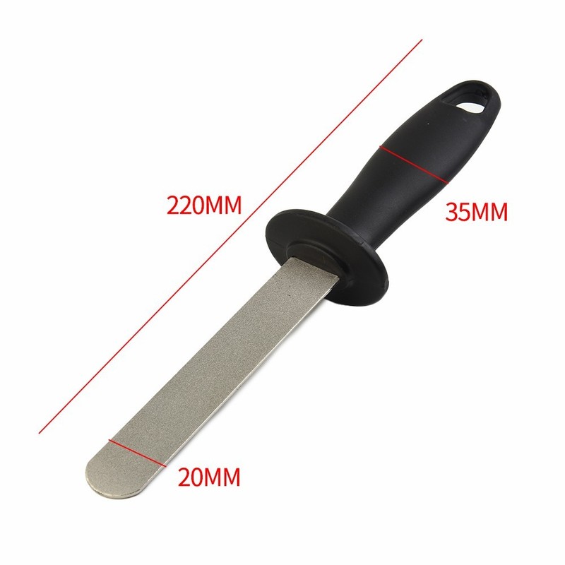 1 × Black, Silver Diamond+ABS Files Sharpener For Blade / Planer / Chisel