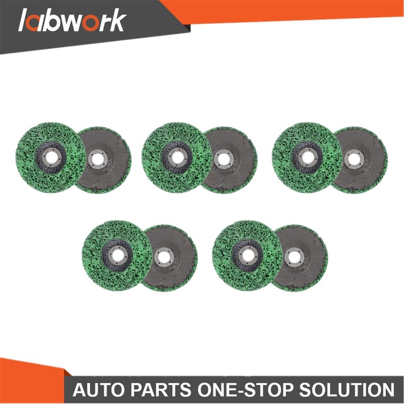 Labwork 10 Pack 4″ x 5/8″ Green Abrasive Wheels Grinding Discs for Angle Grinder