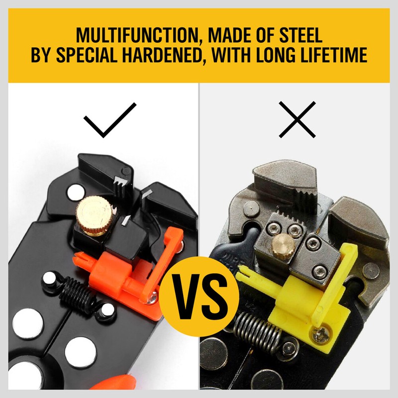 Self Adjusting Insulation Wire Stripper Cutter Crimper Cable Stripping Tools gallery