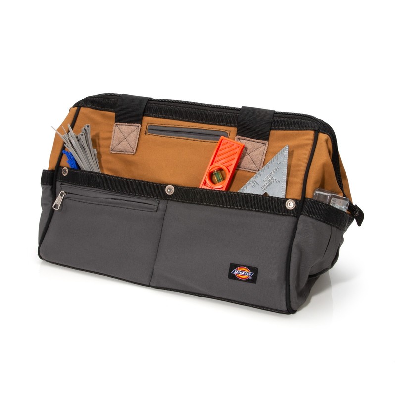 Work Tool Bag 16 inch Gray Tan Dickies 57031 gallery