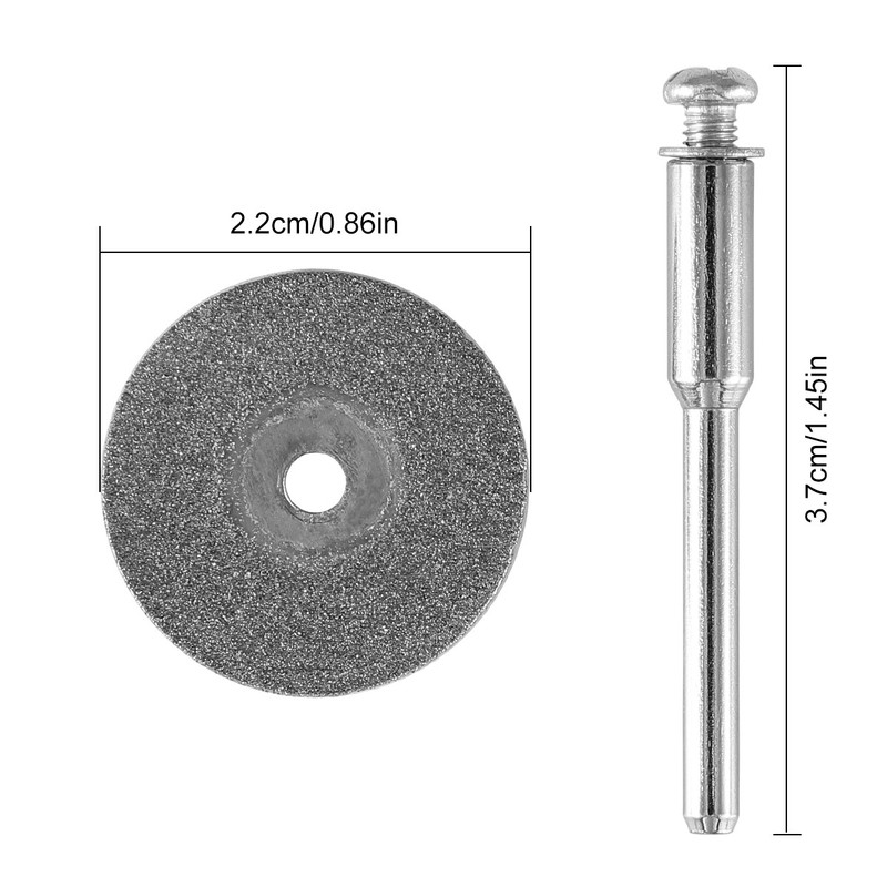 12Pcs Diamond Cutting Disc Wheels 22CM Circular Saw Blade Cut Off Rotary Tool US gallery
