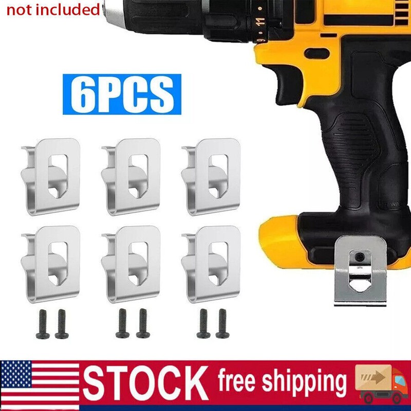 6 PCS Drill Belt Clip Hook For Dewalt 20V Tools for DCD740B DCD740B-B3 DCD771C2