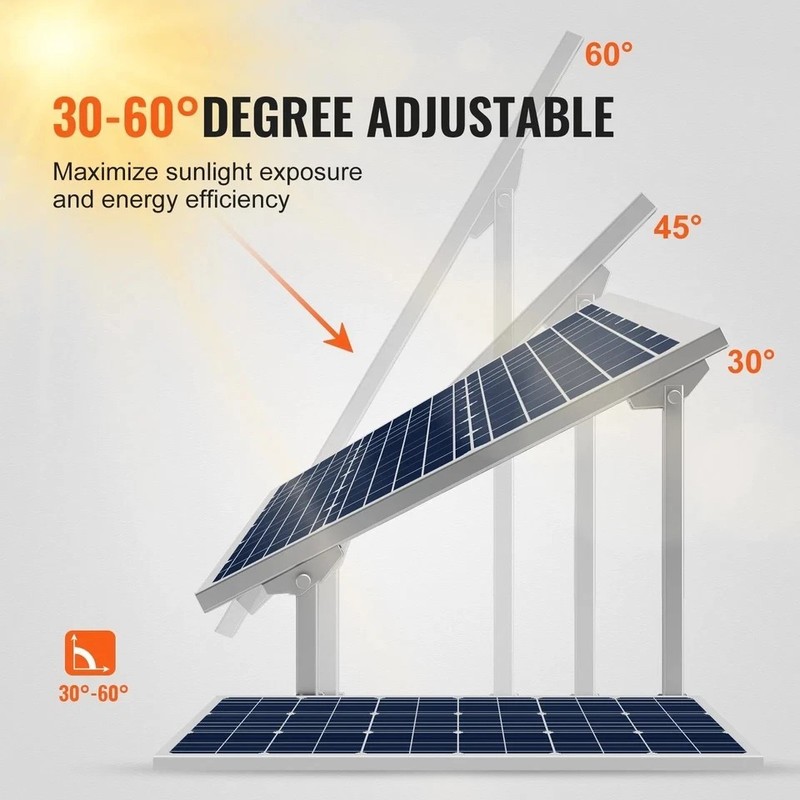 Solar Panel Mounting Brackets, 30°-60° Adjustable Multi-Pieces Solar Panel gallery
