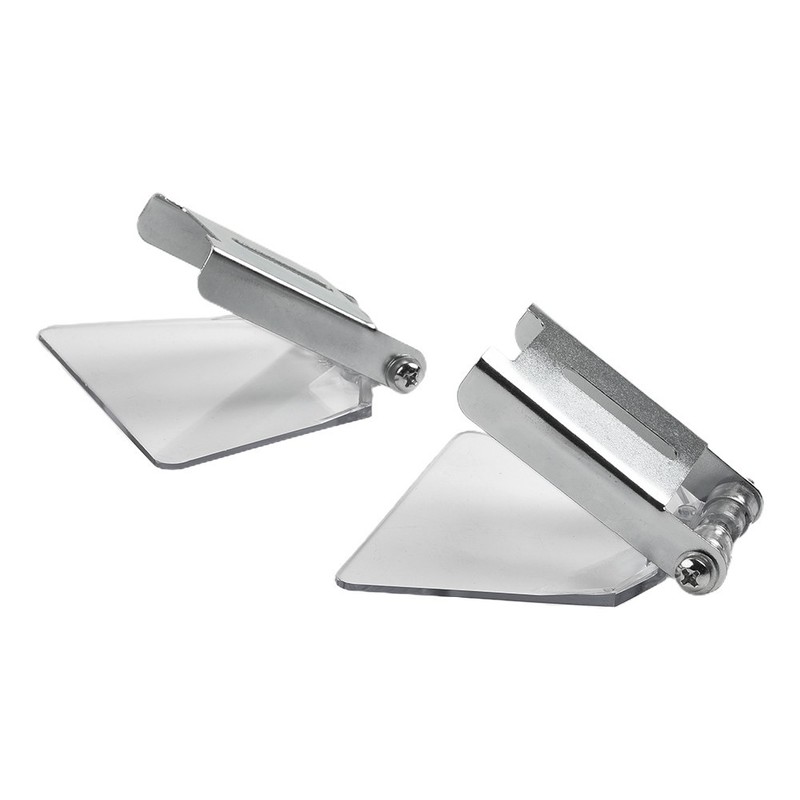 Eye Protection Silver & Transparent Stainless Steel ABS Material Screws Included gallery