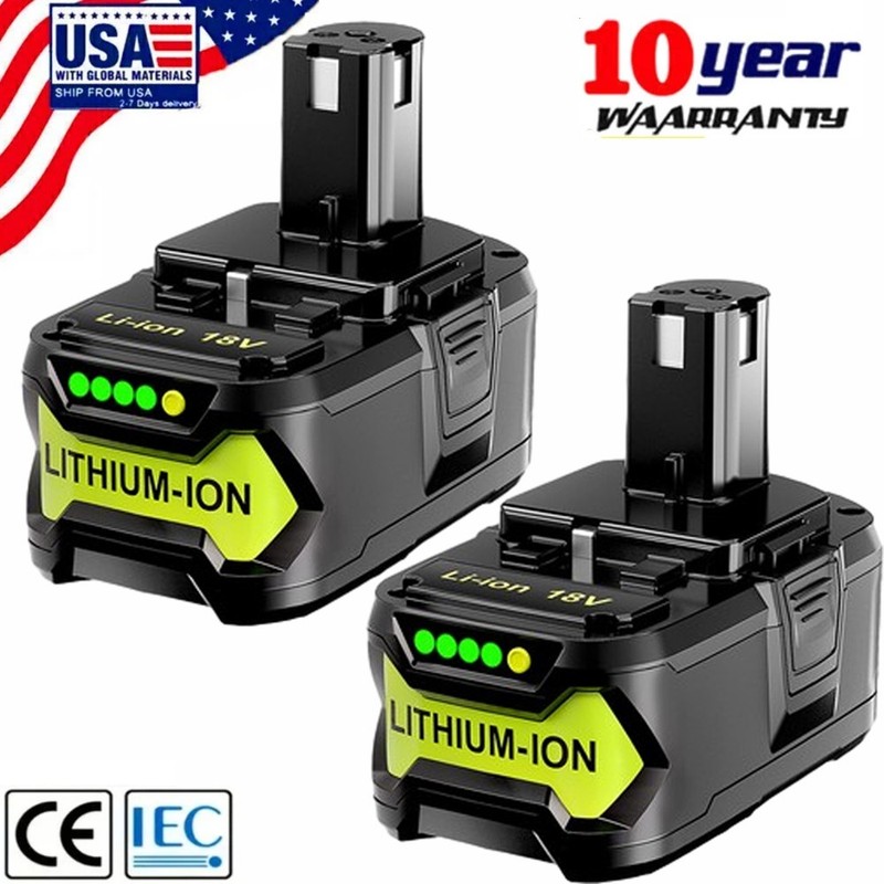 2PACK For RYOBI P108 18V One Plus 6.0Ah High Capacity Battery Lithium-Ion Li-Ion