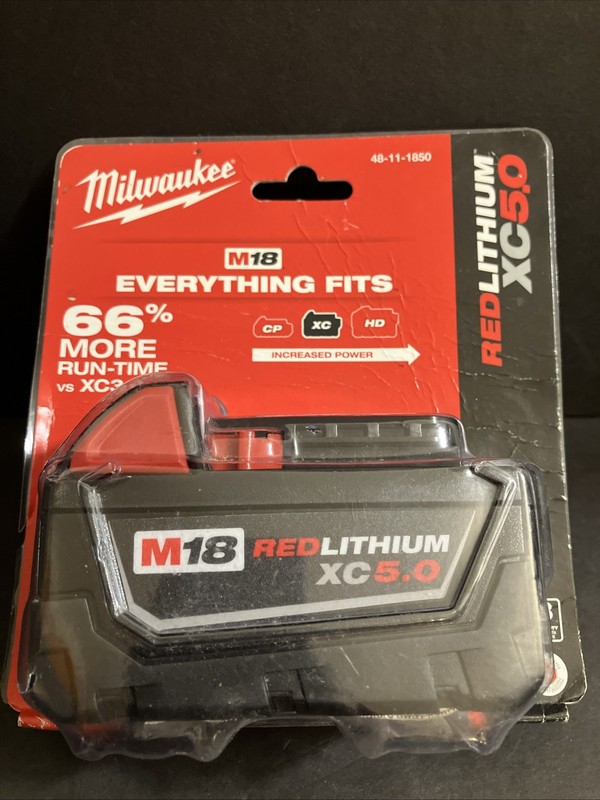 Milwaukee M18 REDLITHIUM XC5.0 Extended Capacity Battery Pack New In Box