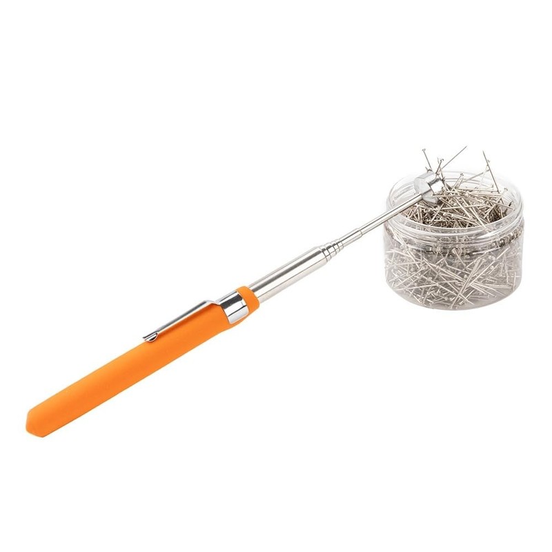 Buyohlic Telescoping Magnetic Pickup Tool with 8lb Pull Force 8 Lb, Orange