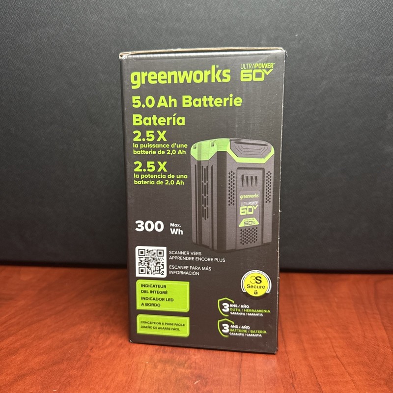 Greenworks Ultra Power 60V 5.0 Ah Battery (6273) New gallery